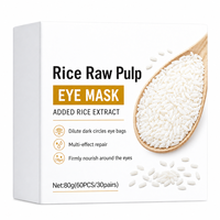 Patchs de gel pour les yeux au riz hydrolysé Clean Beauty, masque hydratant pour les yeux contre les poches, les cernes, les ridules et les yeux fatigués