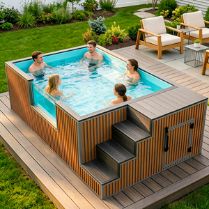 Piscine murale en acrylique résistant à la chaleur, piscine en fibre de verre à prix avantageux, piscine conteneur à vendre - Product Image 2