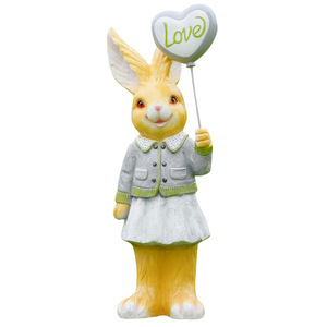 Grands œufs de Pâques commerciaux en résine, figurine de <span class=keywords><strong>lapin</strong></span> grandeur nature, art populaire, écologique, faite à la main, décoration maison et jardin - Product Image 4