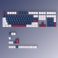 Stock Black Grizzly Blue Rose Mecha Mechanical Keyboard Keycaps Triple Spell PBT Small Full Set of Customised 2 Colour Keycaps