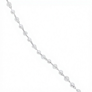 FANWAN 925 Silver Plated 3mm 6mm <b>Copper</b> Roll <b>Chain</b> Bracelet Crystal Fashion Jewelry Making Spacer Beads Bead Caps Women Necklace - Product Image 2