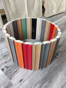 Panneau mural rotatif moderne - Panneau mural décoratif WPC imperméable à l'eau, grain de bois, design d'intérieur de bureau - Product Image 1