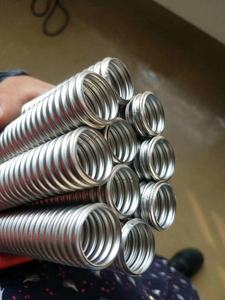 צינור מחבר גלי נירוסטה גלי נירוסטה גמיש צינור מתכת 9001 ISO מוסמך 1/2 '4' חוט + פלדה - Product Image 5