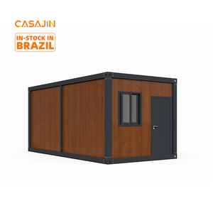 Edificio de Apartamentos Prefabricado Modular, Estructura de Acero, Garaje de 40 pies, Almacén, Panel Sándwich de Acero, Casa Contenedor Desmontable - Product Image 1