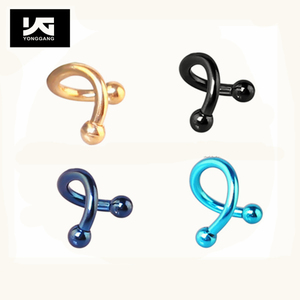 Anello del sopracciglio dell'<span class=keywords><strong>acciaio</strong></span> inossidabile dei monili penetranti del corpo femminile dell'<span class=keywords><strong>acciaio</strong></span> 316L della curva di prezzi economici all'ingrosso - Product Image 5