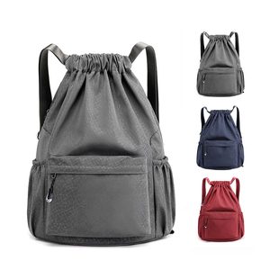 Drawstring Backpack Sports Fashion Gym <b>Bag</b> with Shoes Compartment Water-Resistant <b>String</b> Backpack Cinch for Women Men - Product Image 1