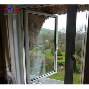 Ventana Abatible de PVC Resistente a Tormentas con Núcleo de Acero Reforzado y Cámara de Drenaje, Clasificada para Clima Costero, Resistente al Viento y Lluvia, para Residencias y Villas - Product Image 1