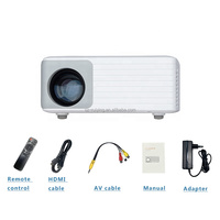Mini projecteur vidéo LED portable personnalisé 720P avec haut-parleurs intégrés, mise en miroir d'écran multimédia, mini projecteur HD LCD
