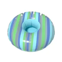 Porte-gobelet flottant gonflable en PVC de forme personnalisée pour enfants, nouveau-nés, fêtes au bord de la piscine, jouet aquatique, accessoire de natation certifié