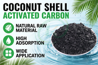 Charbon actif de coque de noix de coco à haute valeur d'iode pour la filtration de l'eau potable, élimination des odeurs de chlore, charbon actif granulaire