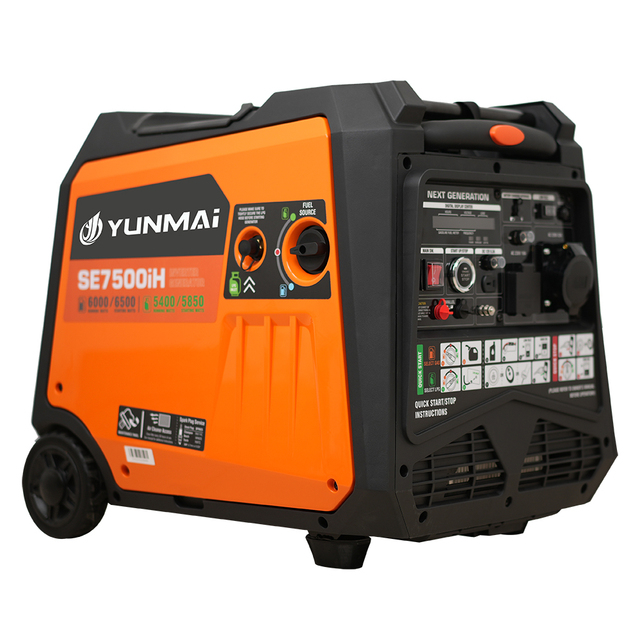 Dual Fuel 2024 New Silent Portable 220V 50/60HZ 6.5kva 6.5kw LPG Gasoline Inverter Generator SE7500iH