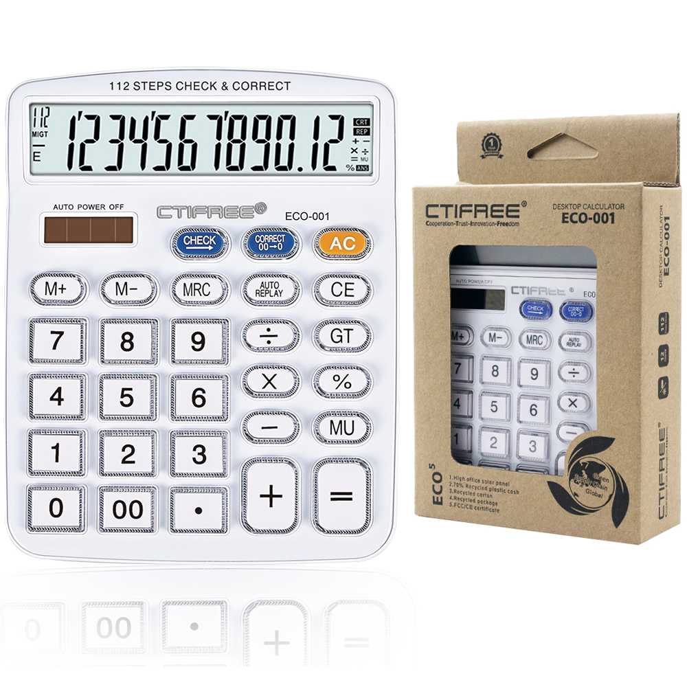Калькуляторы Calculatrice scientifique высокое качество заказное лого офисные ECO-001 etudiant калькуляторы солнечная батарея + мульти-функция