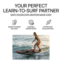 Planche de surf électrique puissante de 15 kW entièrement en fibre de carbone JF01 avec moteur JETFLY, vitesse de 65 km/h pour le surf en mer ouverte