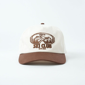 Casquette de baseball en coton premium à 5 panneaux non structurée avec logo brodé personnalisé, profil haut et visière incurvée, idéale pour un usage quotidien décontracté - Product Image 1