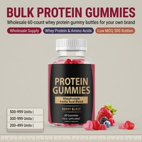 Gummies protéinés en marque blanche, vente en gros, saveurs personnalisées, faible MOQ, fabricant
