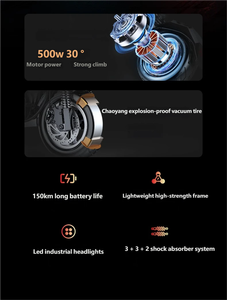 มอเตอร์ไร้แปรงถ่าน EU 400W แบตเตอรี่ลิเธียมกันน้ำ ระยะทาง 40-60 กม. รับน้ำหนักได้ 150 กก. สกู๊ตเตอร์อลูมิเนียมพับได้แบบพกพา - Product Image 6
