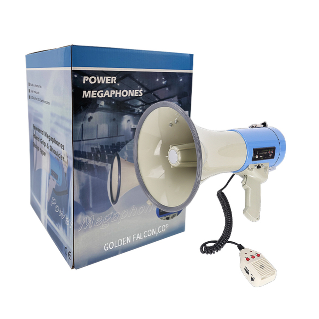 High Quality 50W Handheld Megaphone with Record Music BT SD Card Rechargeable Megaphone for Indoor Outdoor
