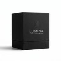 Boîte d'emballage de bougies en carton recyclé de luxe écologique, fermeture magnétique, taille personnalisée, finition mate, boîte rigide pour bougies parfumées