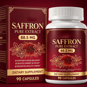 Cápsulas de Azafrán que Apoyan el Equilibrio del Estado de Ánimo, la Energía y la Concentración, Mejoran la Memoria y el Sueño, Suplementos Naturales - Product Image 1
