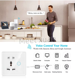Enchufe Universal para UE, Reino Unido y EE. UU., Enchufe Inteligente WiFi Tuya con 5 Tomas y Compatible con <span class=keywords><strong>Alexa</strong></span> y Google Home - Product Image 5