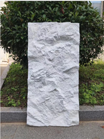 Étanche pile rebord PU pierres blanc moderne doux artificiel Faux Alternative pierre panneau mural carreaux écologique Durable