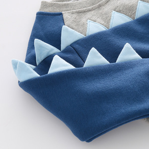 Sudadera de manga larga para bebé, Jersey informal con contraste de Color a la moda - Product Image 4