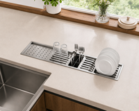 Support de séchage pour vaisselle et grille de barbecue en acier inoxydable 304, design moderne, fait main, multi-tailles, pour bols, baguettes et tasses, fourni par l'usine, modèle Brésil