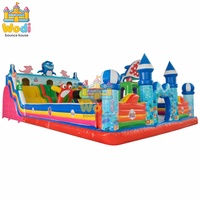 Château gonflable WODI de qualité commerciale en PVC de 0,55 mm avec toboggan pour enfants et adultes, certifié CE/UL