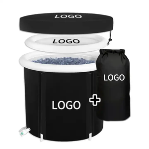Baignoire <span class=keywords><strong>pliable</strong></span> portable pour adultes, spa en tissu de nylon épais et baignoire à glace, conception autoportante - Product Image 1