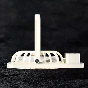 Ventilador Solar Portátil Moderno para Camping, 5 Aspas, Luz LED Regulable, Motor DC de 2 Velocidades, Bajo Ruido, Batería de Alta Capacidad ABS - Product Image 3