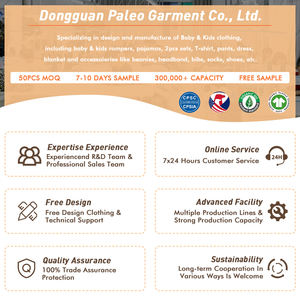 Tutina organica a costine in tinta unita convertibile copertura a mano pigiama pigiama a piedi per bambini con doppia Zip sul Footie per neonato - Product Image 5