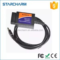Escáner de Cable USB OBD2 ELM327 V1.5 para Automóvil, Herramienta Lectora de Códigos de Diagnóstico Automotriz, 9-16V, Ajuste Universal