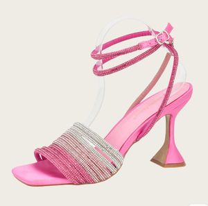 <span class=keywords><strong>Luxe</strong></span> italien solide femmes été bout ouvert talon carré sans lacet chaussures et sacs ensemble fabriqué en Chine pour les tailles de fête - Product Image 6