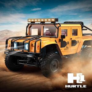 Q121 Véhicule télécommandé tout-terrain 4x4 haute vitesse pour enfants, modèle Hummer de simulation, voiture RC jouet - Product Image 4