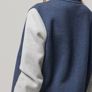 Chaqueta Universitaria de Béisbol de Mezclilla Estampada y Acolchada Personalizada para Mujer, Transpirable, de Algodón, con Logotipo y Diseño Personalizados - Product Image 6