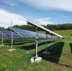 Siêu năng lượng mặt trời PV mặt đất trang trại gắn kết cấu trúc đứng bảng điều khiển năng lượng mặt trời cực gắn kết mặt đất hỗ trợ Kệ năng lượng mặt trời - Product Image 5