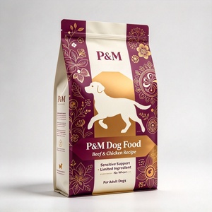 Sacs en PET VMPET PE Mylar avec fermeture à glissière, impression numérique laser holographique personnalisée, résistants à l'humidité, pour l'emballage d'aliments et de collations pour animaux de compagnie - Product Image 2