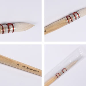 Xin Bowen Vente Chaude Brosse Pas. 6 Moutons Cheveux Tête Ronde <span class=keywords><strong>Aquarelle</strong></span> Peinture À L'huile Acrylique Brosse - Product Image 4