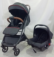 Poussette bébé 2 en 1 Poussette de voyage à 4 roues pour bébé de 1 à 3 ans avec siège auto inclus