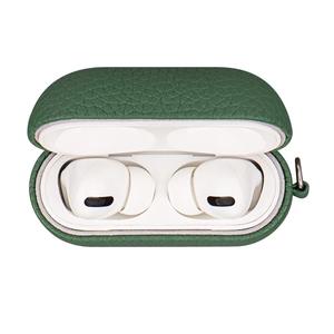 Nouveau support de porte-clés amovible de conception de trou de charge d'origine couverture personnalisée Earpods pleine fleur luxe en cuir véritable pour étui <span class=keywords><strong>Airpods</strong></span> - Product Image 6