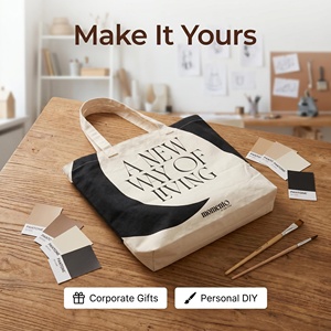 Large Capacity <b>Canvas</b> <b>Tote</b> Bag Custom Logo Cotton Shopping Bag with Inside Pocket Portable Handbag for Women - Product Image 2