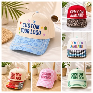 <span class=keywords><strong>Cappello</strong></span> da Baseball Personalizzato con Logo, Strisce Rosse e Bianche, Corona Blu a Pois, Ricamo OEM ODM, <span class=keywords><strong>Cappello</strong></span> in Cotone all'Ingrosso, <span class=keywords><strong>Cappello</strong></span> Trucker - Product Image 2