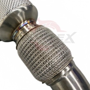Vortex Elite - Malla de Aislamiento Térmico para Tubo de Escape, Acero Inoxidable 304 Pulido a Espejo, Soldadura TIG de Alto Rendimiento - Product Image 3