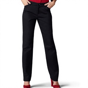 Customized Color Women Chino Pants High Quality Regular Fit Comfortable Straight Legs Quick Dry Breathable Chino Pants - Product Image 6