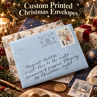 Cartes de Noël personnalisées imprimées avec gaufrage UV sélectif et estampage à chaud doré pour des vœux de fêtes haut de gamme
