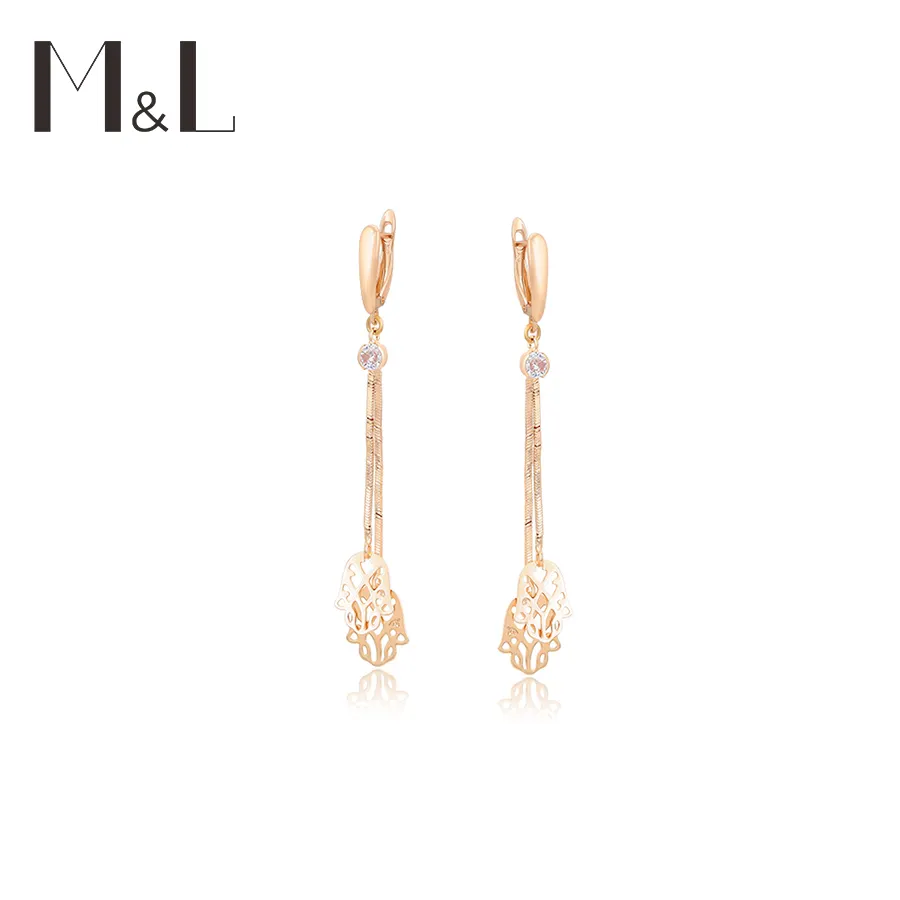 M & L-3 Xuping perhiasan tembaga grosir rumbai telapak tangan liontin desain kepribadian anting-anting