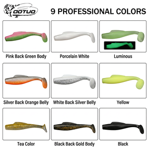 Señuelo Flotante T-Tail de TPR Suave, Cebo Artificial de Cola de Paleta de 4-12cm para Perca, Lubina y Pesca Ligera <span class=keywords><strong>en</strong></span> Agua Dulce - ¡Gran Venta! - Product Image 4