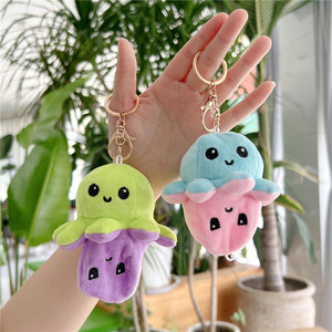 Llavero de Pulpo de Doble Cara, <span class=keywords><strong>Peluche</strong></span> de Pulpo Reversible con Expresiones de Emociones, Accesorio Vibrante para Bolsos, Ideal para Regalos de Graduación y Cumpleaños - Product Image 5
