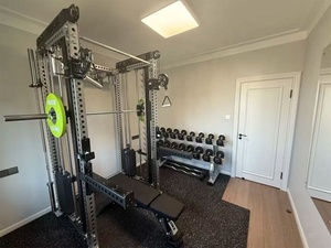 Trong nhà 500x500x20mm SBR + EPDM vật liệu chống sốc chống trượt cao su sàn gạch phòng tập thể dục sàn cao su sân chơi trẻ em bằng phẳng cao su - Product Image 2