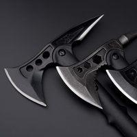 Hache de camping, hache de survie avec fourreau, tomahawk tactique avec marteau, manche en fibre de nylon pour la survie en plein air
